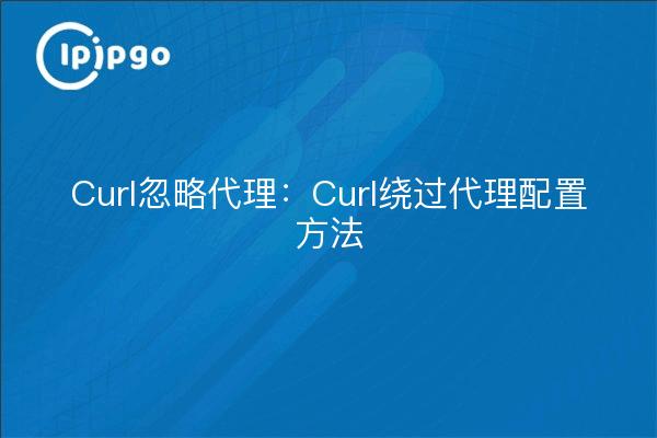 Curl Ignore Proxy: Métodos de configuración de Curl Bypass Proxy