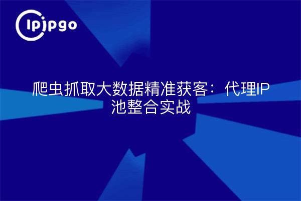 爬虫抓取大数据精准获客:代理IP池整合实战