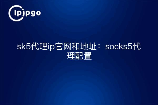 sk5代理ip官网和地址：socks5代理配置