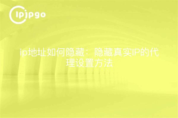 How to hide ip address: Proxy settings to hide real IPs