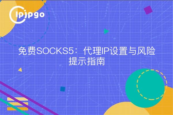 SOCKS5 gratuito: Guía de configuración de IP proxy y alerta de riesgos