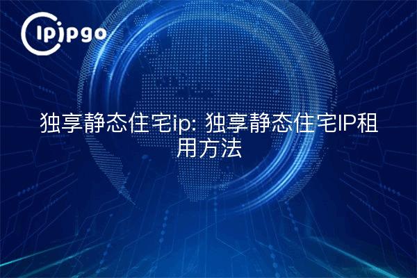 IP residencial estática dedicada: Métodos de alquiler de IP residencial estática dedicada