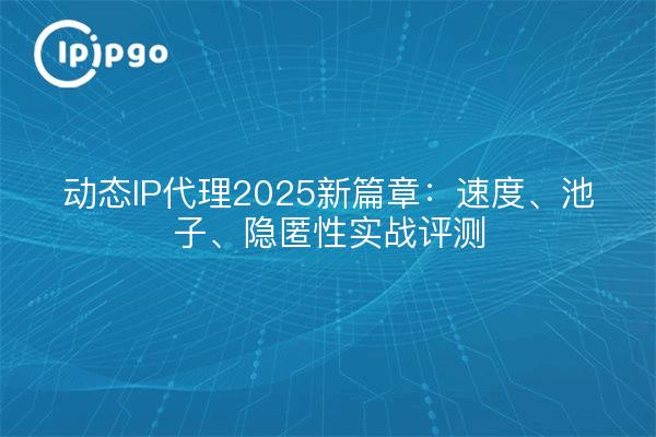 Un nouveau chapitre de Dynamic IP Proxy 2025 : un examen concret de la vitesse, des pools et de la furtivité