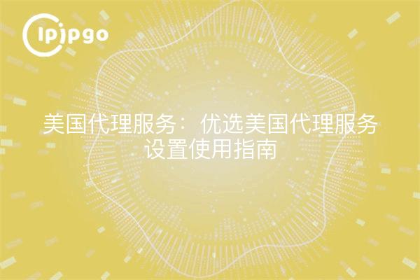 美国代理服务:优选美国代理服务设置使用指南