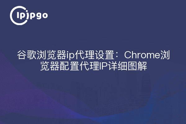 Google Chrome ip proxy settings: Configuración del navegador Chrome proxy IP ilustraciones detalladas