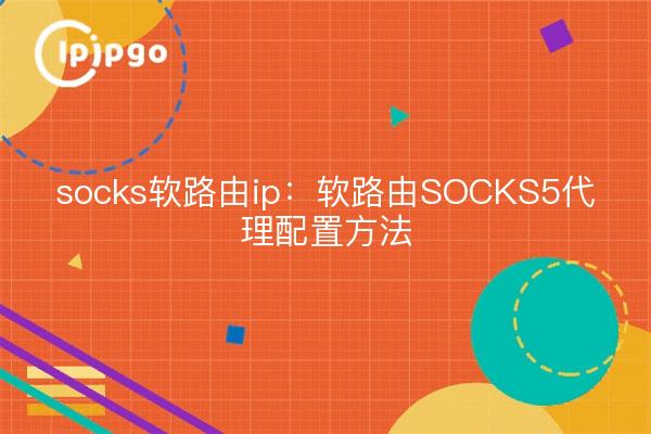 socks soft route ip: soft route SOCKS5 proxy Konfigurationsmethode