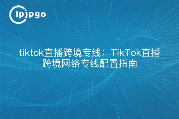 tiktok直播跨境专线：TikTok直播跨境网络专线配置指南