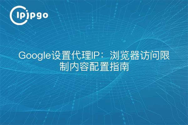 Google设置代理IP:浏览器访问限制内容配置指南