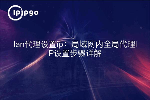lan代理设置ip:局域网内全局代理IP设置步骤详解