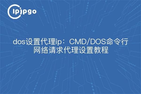 dos set proxy ip: CMD/DOS command line network request proxy setting tutorial