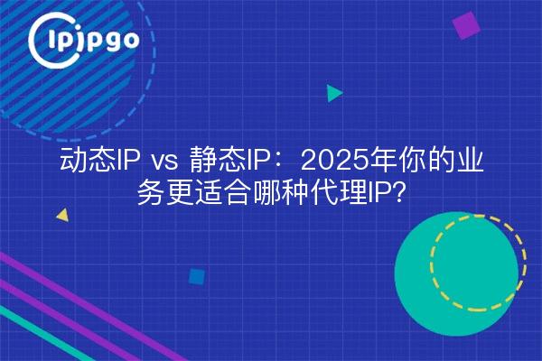 动态IP vs 静态IP:2025年你的业务更适合哪种代理IP?