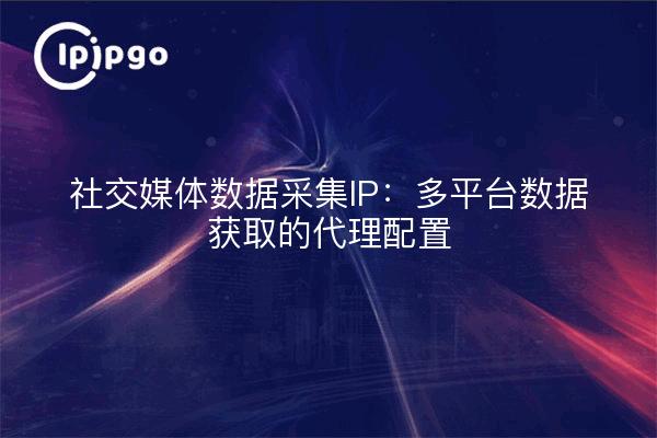 Recogida de datos de redes sociales IP: configuración proxy para la adquisición de datos multiplataforma