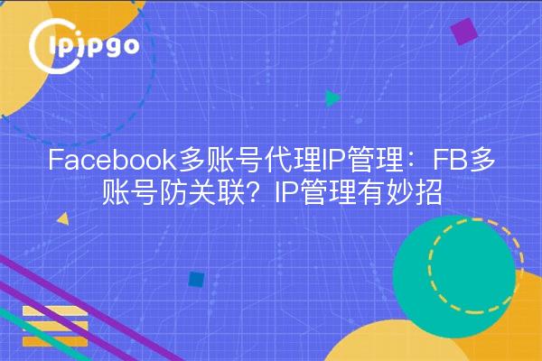 Facebook Multi-account Proxy IP Management: FB Multi-account Anti-Association? IP management has a trick up its sleeve.