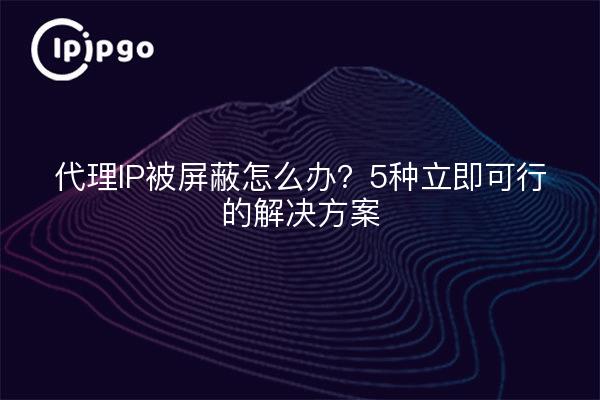 代理IP被屏蔽怎么办?5种立即可行的解决方案