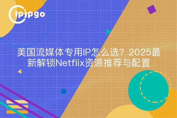 美国流媒体专用IP怎么选?2025最新解锁Netflix资源推荐与配置