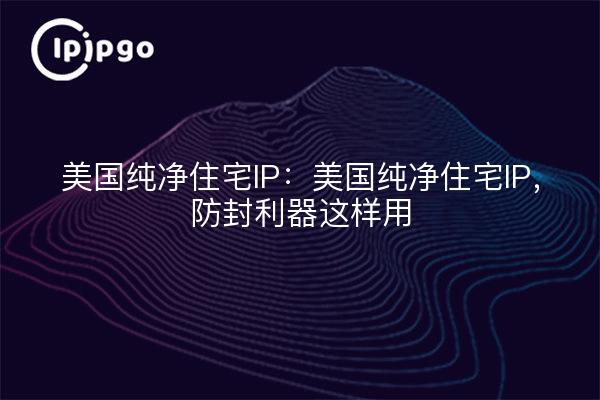 美国纯净住宅IP:美国纯净住宅IP,防封利器这样用