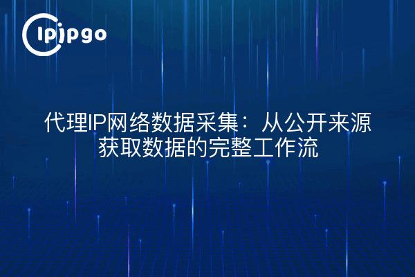 Proxy IP network data collection: a complete workflow for obtaining data from open sources