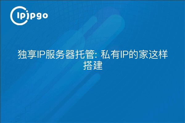 独享IP服务器托管: 私有IP的家这样搭建