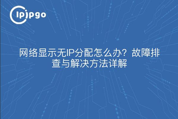 网络显示无IP分配怎么办？故障排查与解决方法详解