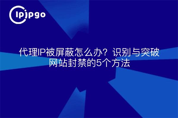 Was tun, wenn Ihre Proxy-IP blockiert ist? 5 Wege zur Identifizierung und Umgehung von Website-Blockierungen
