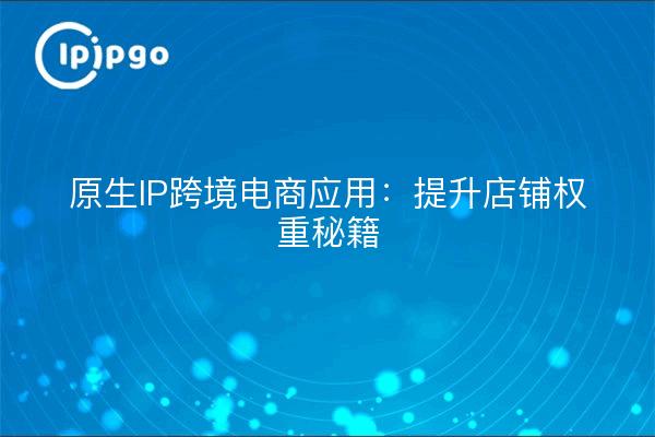 原生IP跨境电商应用：提升店铺权重秘籍