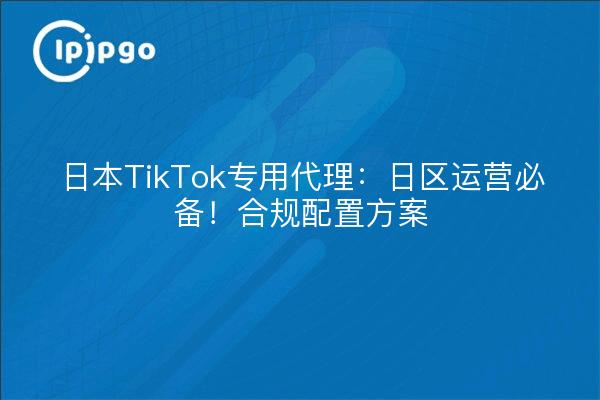Japan TikTok Dedicated Agent: Ein Muss für japanische Unternehmen! Konfigurationsprogramm zur Einhaltung der Vorschriften