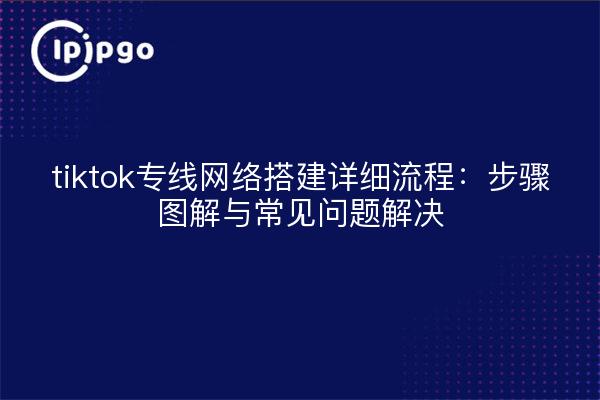tiktok专线网络搭建详细流程：步骤图解与常见问题解决