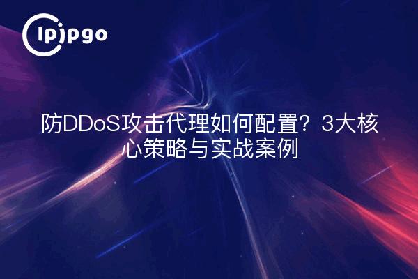 Wie konfiguriert man einen Anti-DDoS-Angriffs-Proxy? 3 Kernstrategien und praktische Fälle