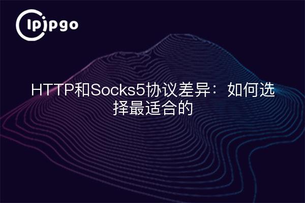 HTTP和Socks5协议差异：如何选择最适合的