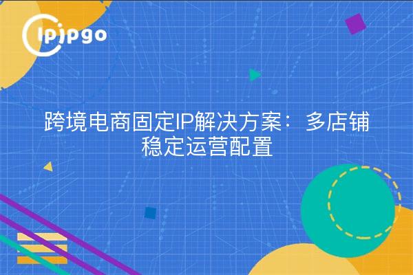 跨境电商固定IP解决方案：多店铺稳定运营配置