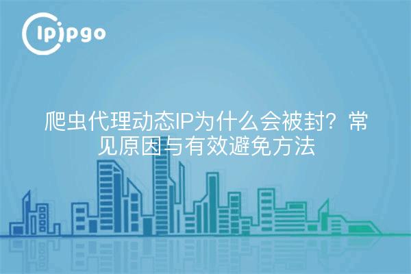 爬虫代理动态IP为什么会被封？常见原因与有效避免方法