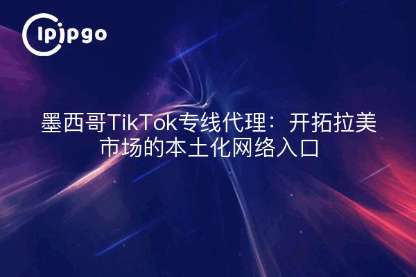 墨西哥TikTok专线代理:开拓拉美市场的本土化网络入口