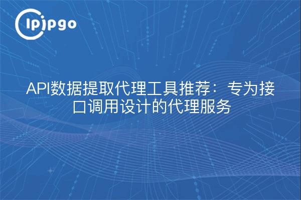 API数据提取代理工具推荐:专为接口调用设计的代理服务