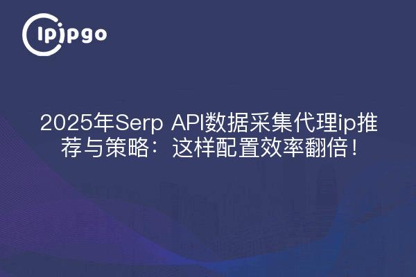 2025年Serp API数据采集代理ip推荐与策略：这样配置效率翻倍！