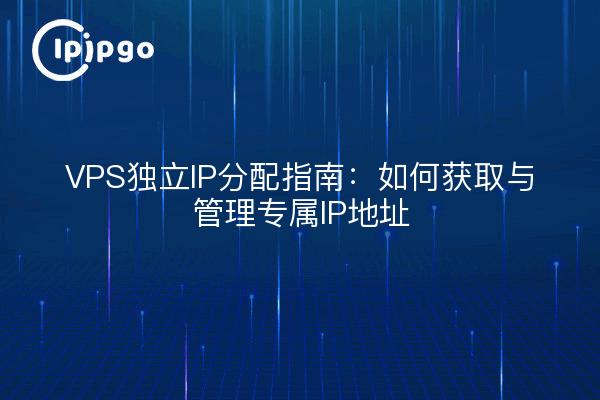 VPS独立IP分配指南：如何获取与管理专属IP地址