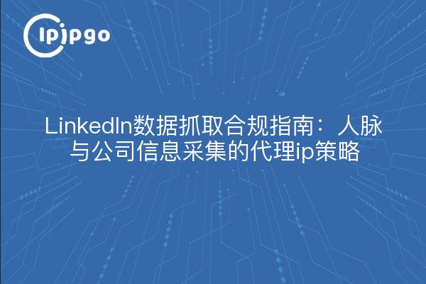 LinkedIn数据抓取合规指南：人脉与公司信息采集的代理ip策略