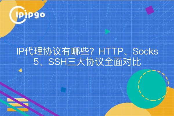 IP代理协议有哪些？HTTP、Socks5、SSH三大协议全面对比