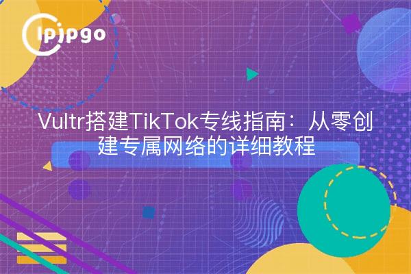 Vultr搭建TikTok专线指南:从零创建专属网络的详细教程