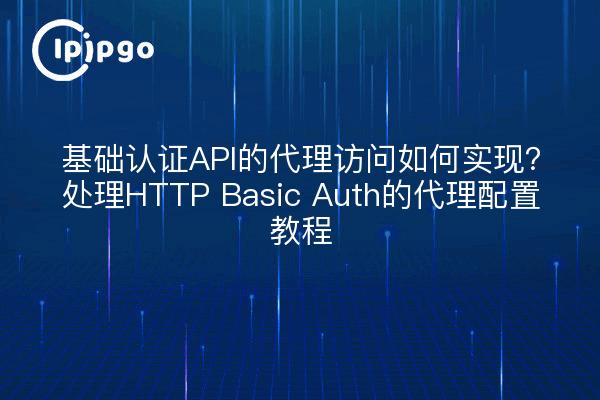 基础认证API的代理访问如何实现?处理HTTP Basic Auth的代理配置教程
