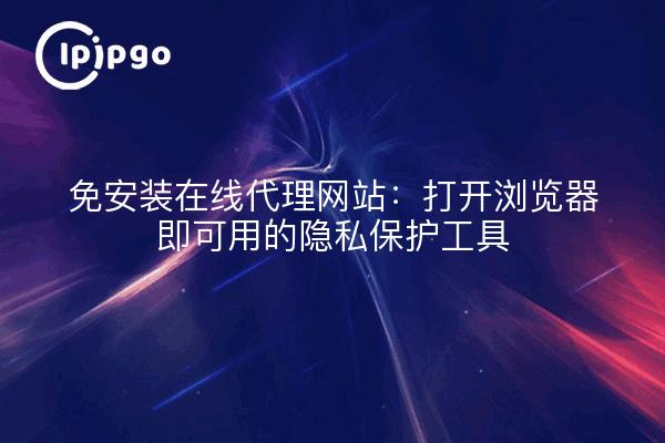 免安装在线代理网站:打开浏览器即可用的隐私保护工具