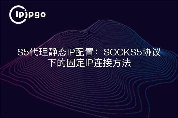 S5代理静态IP配置:SOCKS5协议下的固定IP连接方法
