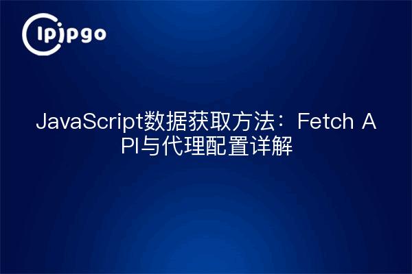 JavaScript数据获取方法：Fetch API与代理配置详解