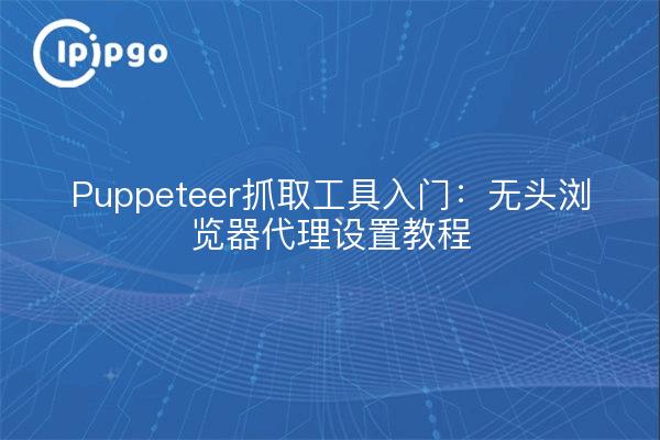Puppeteer抓取工具入门：无头浏览器代理设置教程