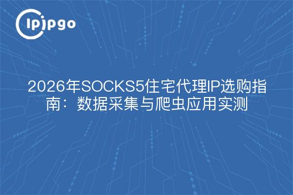 2026年SOCKS5住宅代理IP选购指南：数据采集与爬虫应用实测