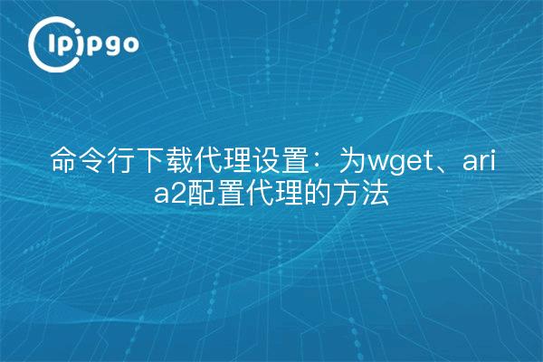 命令行下载代理设置：为wget、aria2配置代理的方法