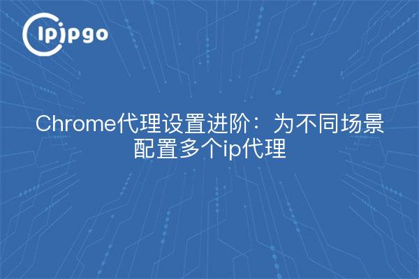 Chrome代理设置进阶：为不同场景配置多个ip代理