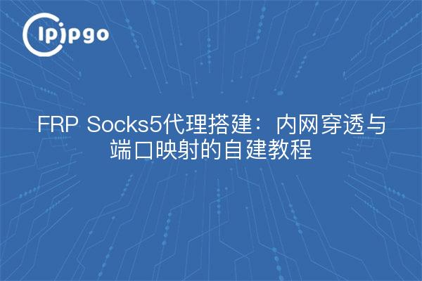 FRP Socks5代理搭建：内网穿透与端口映射的自建教程