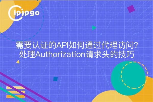 需要认证的API如何通过代理访问?处理Authorization请求头的技巧