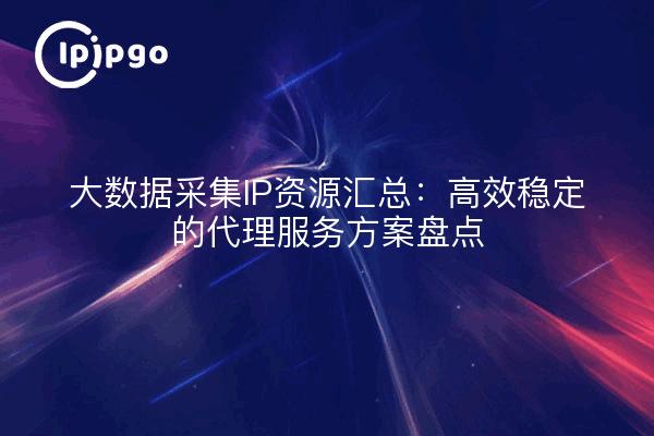 大数据采集IP资源汇总:高效稳定的代理服务方案盘点