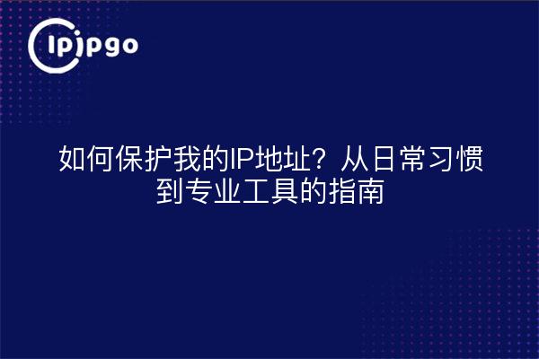 如何保护我的IP地址？从日常习惯到专业工具的指南